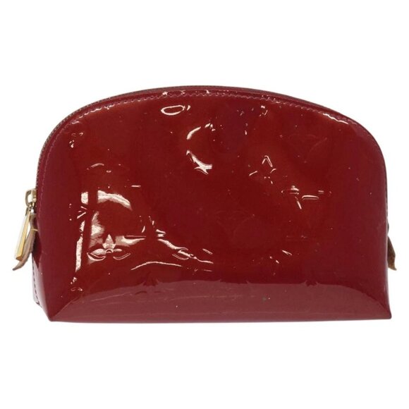 LOUIS VUITTON Vernis Pochette Cosmetic Pouch Pomme D'amour M91496 LV Auth 127419 - Picture 1 of 16